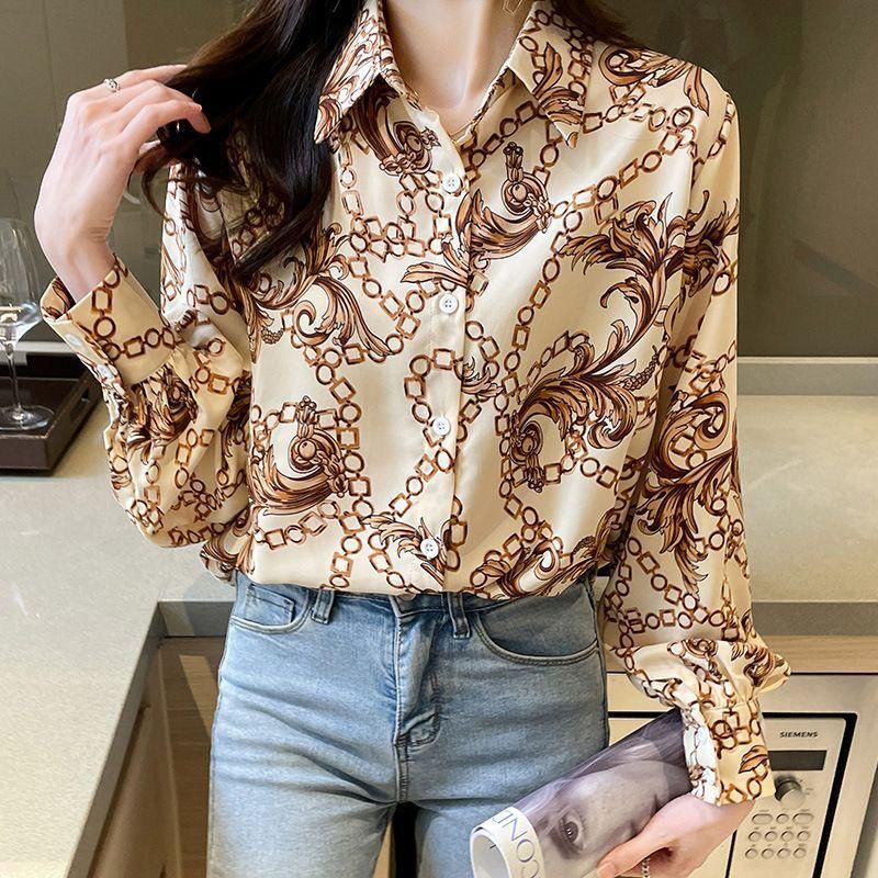 Beautiful Printed Shirt Western Ladies Top Catalog